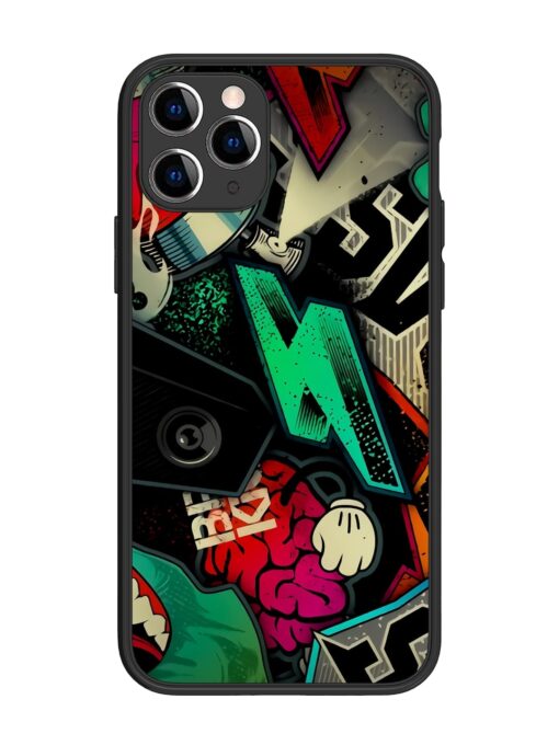 Graffiti Art Glossy Metal Phone Cover for Apple Iphone 11 Pro Zapvi