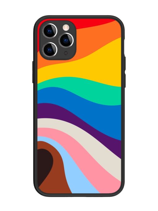 Minimal Pride Art Glossy Metal Phone Cover for Apple Iphone 11 Pro Zapvi