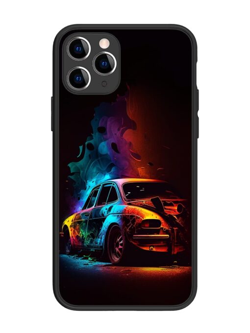 High Classic Car Art Glossy Metal Phone Cover for Apple Iphone 11 Pro Zapvi