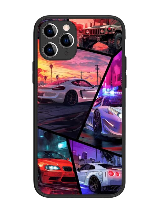 Ride In Pixels Glossy Metal Phone Cover for Apple Iphone 11 Pro Zapvi