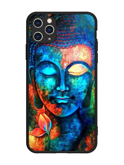 Buddha Painting Glossy Metal Phone Cover for Apple Iphone 11 Pro Max Zapvi