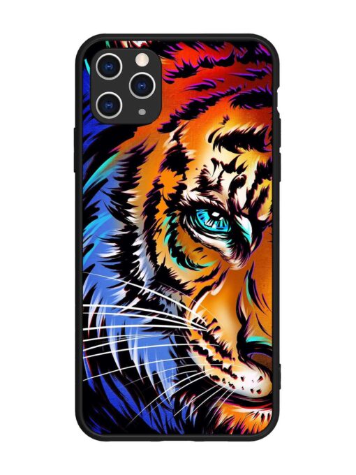 Colorful Lion Art Glossy Metal Phone Cover for Apple Iphone 11 Pro Max Zapvi