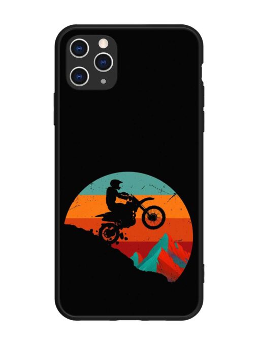 Mountain Bike Glossy Metal Phone Cover for Apple Iphone 11 Pro Max Zapvi