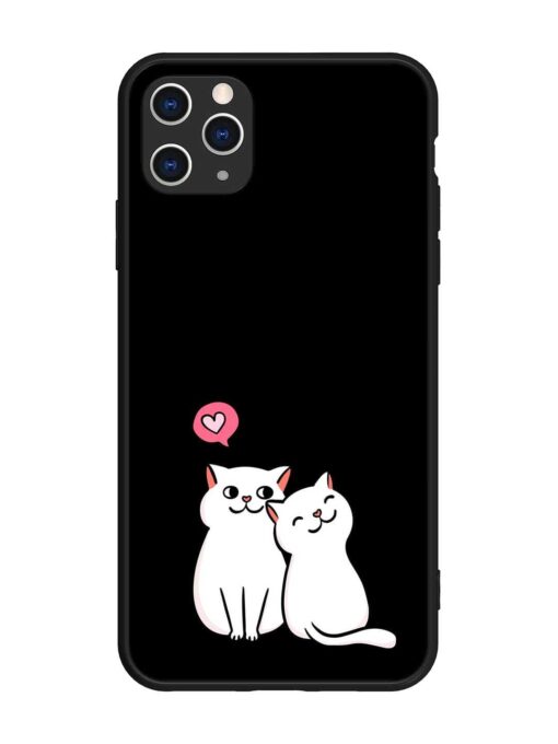 Cat Love Glossy Metal Phone Cover for Apple Iphone 11 Pro Max Zapvi