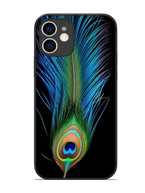 Peacock Feather Glossy Metal TPU Phone Cover for Apple Iphone 12 Zapvi