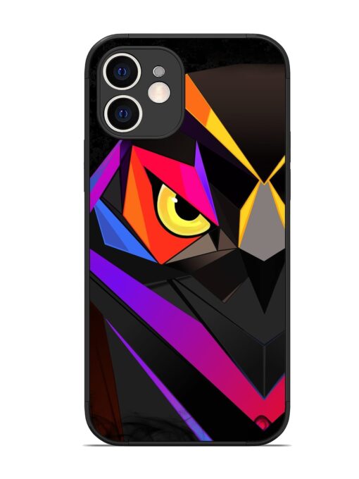 Wpap Owl Glossy Metal Phone Cover for Apple Iphone 12 Zapvi