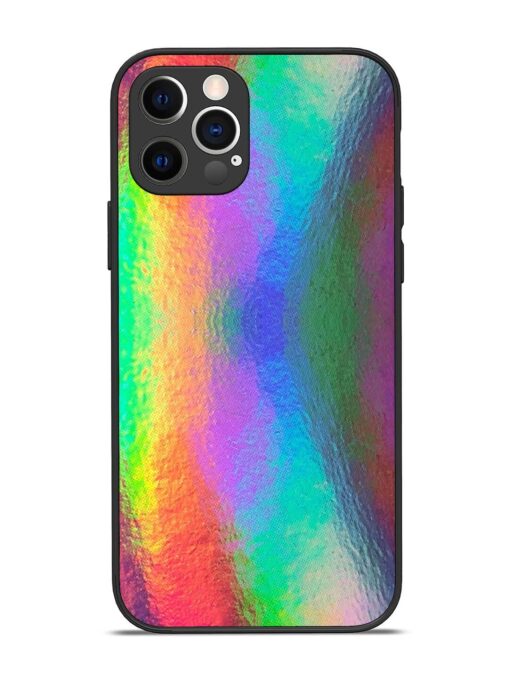 Colorful Holographic Background Glossy Metal TPU Phone Cover for Apple Iphone 12 Pro Zapvi