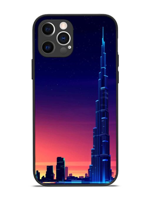 Burj Khalifa Abstract Glossy Metal Phone Cover for Apple Iphone 12 Pro Zapvi