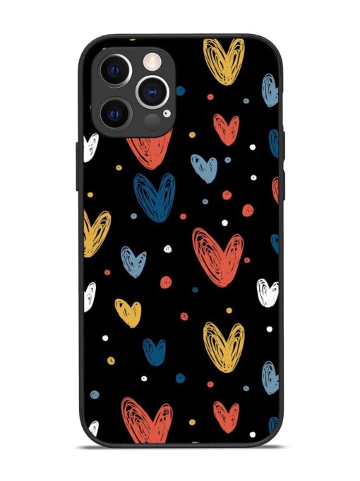 Happy Valentines Day Glossy Metal TPU Phone Cover for Apple Iphone 12 Pro Zapvi