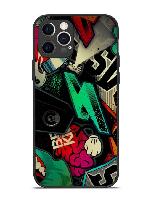 Graffiti Art Glossy Metal Phone Cover for Apple Iphone 12 Pro Zapvi