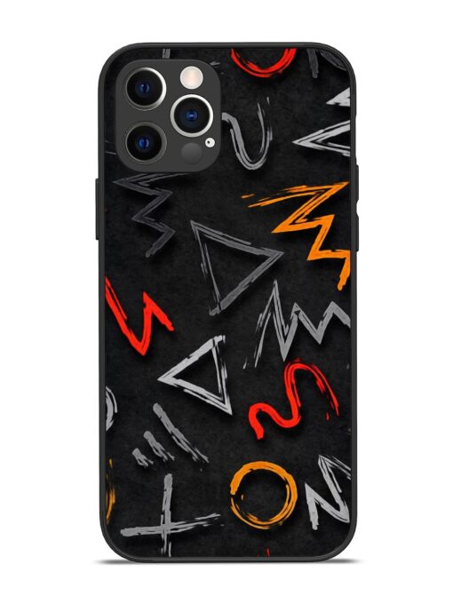 Grungy Graffiti Glossy Metal Phone Cover for Apple Iphone 12 Pro Zapvi