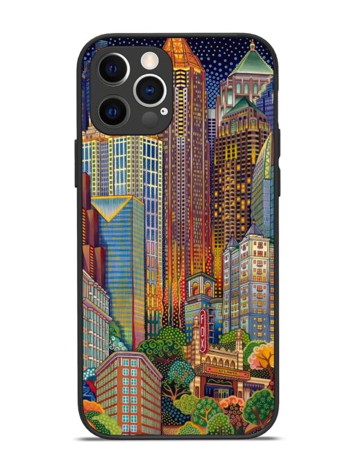 Cityscapes Art Glossy Metal Phone Cover for Apple Iphone 12 Pro Zapvi