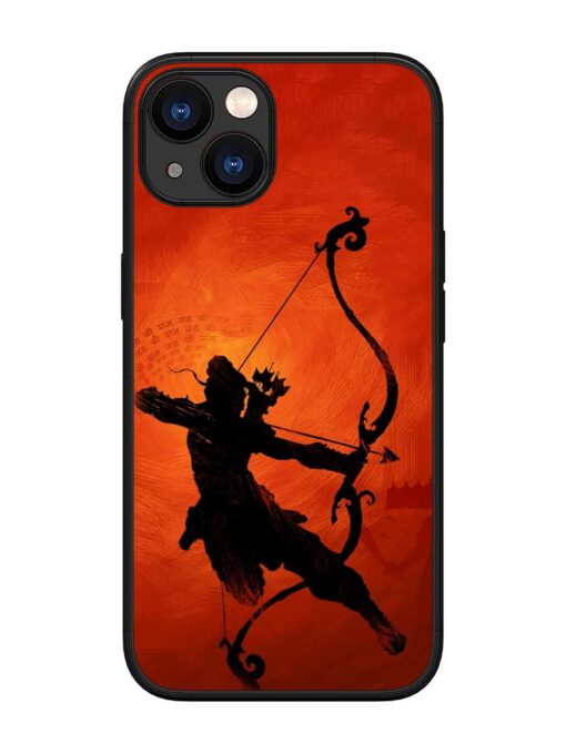 Illustration Lord Rama Glossy Metal Phone Cover for Apple Iphone 13 Zapvi