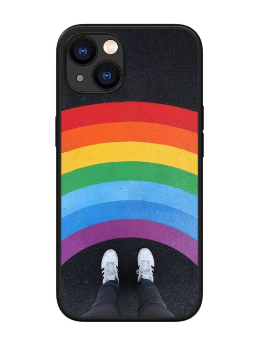 Legs Rainbow Glossy Metal TPU Phone Cover for Apple Iphone 13 Zapvi