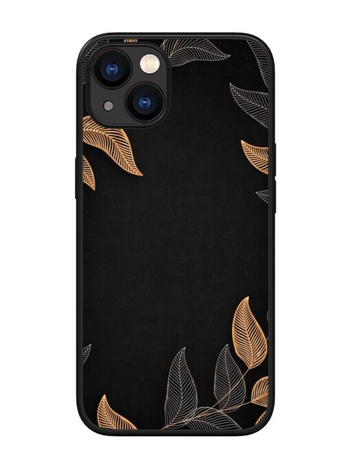 Foliage Art Glossy Metal Phone Cover for Apple Iphone 13 Zapvi