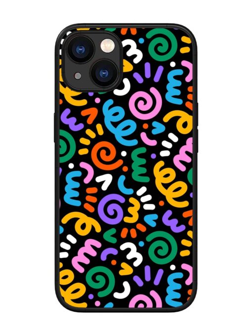 Colorful Seamless Vector Glossy Metal Phone Cover for Apple Iphone 13 Zapvi