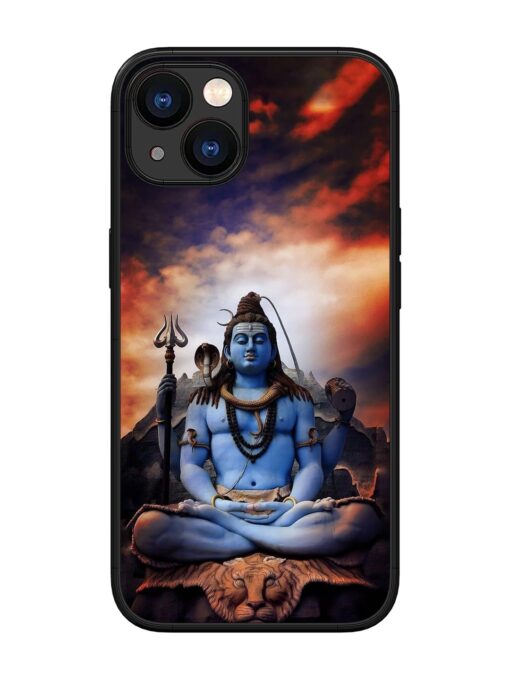 Jai Jai Shiv Glossy Metal Phone Cover for Apple Iphone 13 Zapvi