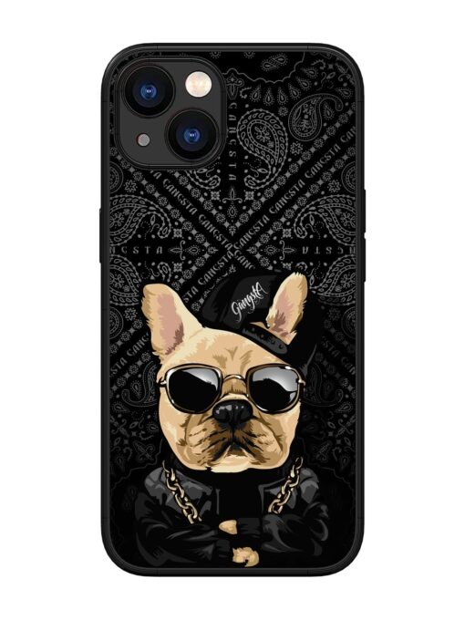 Gangsta Cool Sunmetales Dog Glossy Metal Phone Cover for Apple Iphone 13 Zapvi