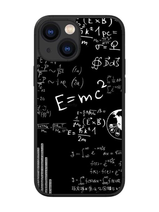 E=Mc2 Mass?Energy Equivalence Glossy Metal Phone Cover for Apple Iphone 13 Mini Zapvi