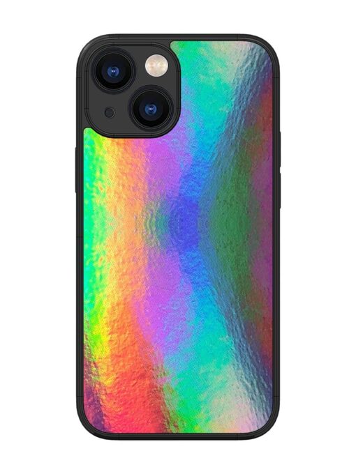 Colorful Holographic Background Glossy Metal TPU Phone Cover for Apple Iphone 13 Mini Zapvi