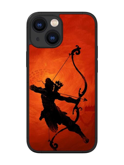 Illustration Lord Rama Glossy Metal Phone Cover for Apple Iphone 13 Mini Zapvi