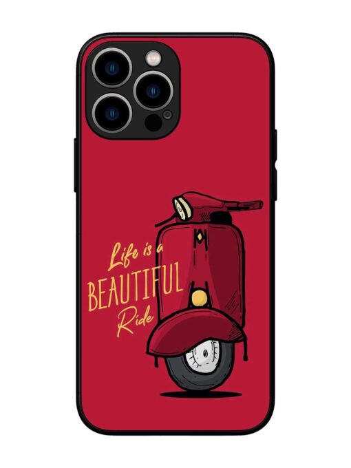 Life Is Beautiful Rides Glossy Metal Phone Cover for Apple Iphone 13 Pro Max Zapvi