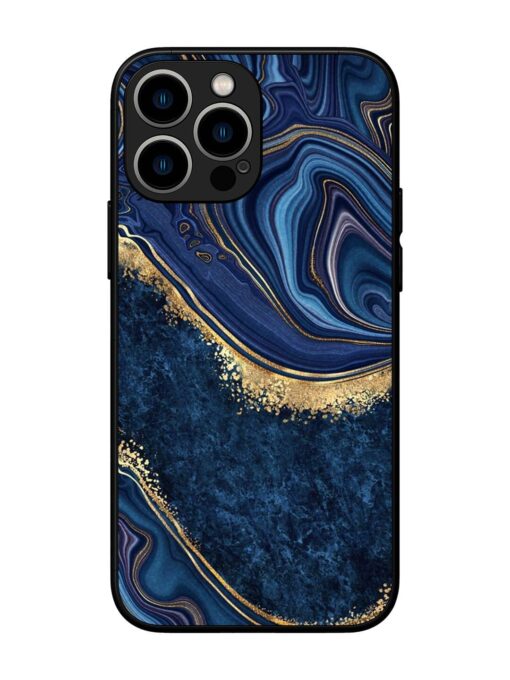 Abstract Background Blue Glossy Metal TPU Phone Cover for Apple Iphone 13 Pro Max Zapvi