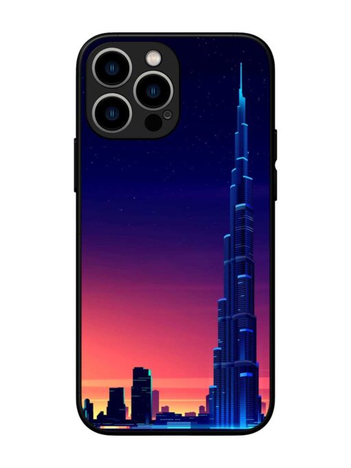 Burj Khalifa Abstract Glossy Metal Phone Cover for Apple Iphone 13 Pro Max Zapvi