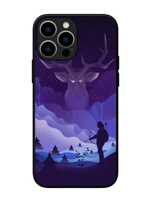 Deer Forest River Glossy Metal Phone Cover for Apple Iphone 13 Pro Max Zapvi