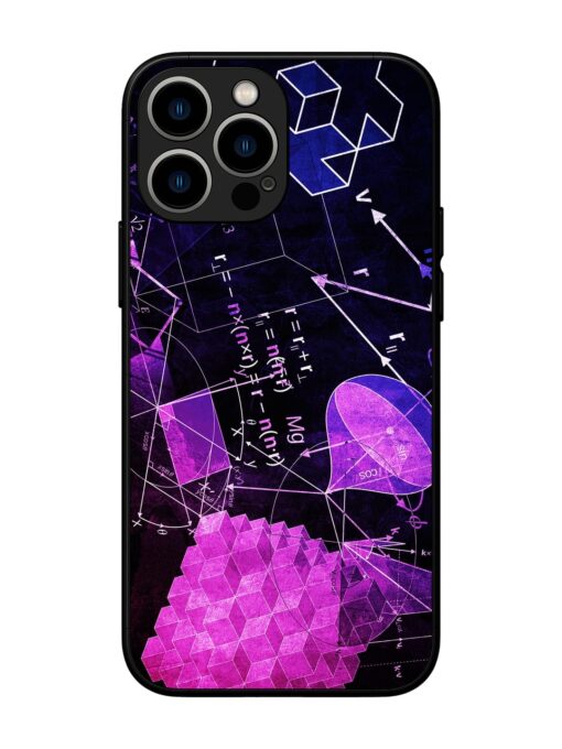 Math Physics Formula Art Glossy Metal Phone Cover for Apple Iphone 13 Pro Max Zapvi