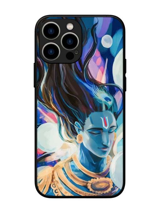 Bhagwan Sri Krishna Glossy Metal Phone Cover for Apple Iphone 13 Pro Max Zapvi