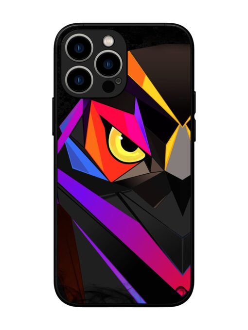 Wpap Owl Glossy Metal Phone Cover for Apple Iphone 13 Pro Max Zapvi