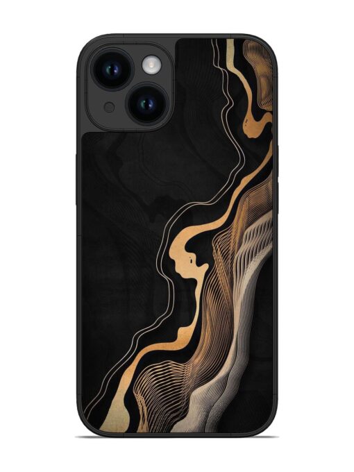 Abstract Art Glossy Metal TPU Phone Cover for Apple Iphone 14 Zapvi