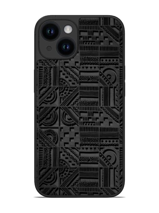 Seamless Pattern Glossy Metal Phone Cover for Apple Iphone 14 Zapvi