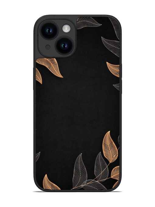 Foliage Art Glossy Metal Phone Cover for Apple Iphone 14 Zapvi