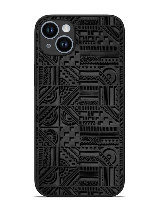 Seamless Pattern Glossy Metal Phone Cover for Apple Iphone 14 Plus Zapvi