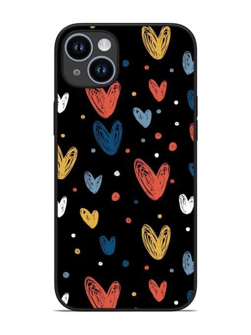 Happy Valentines Day Glossy Metal TPU Phone Cover for Apple Iphone 14 Plus Zapvi