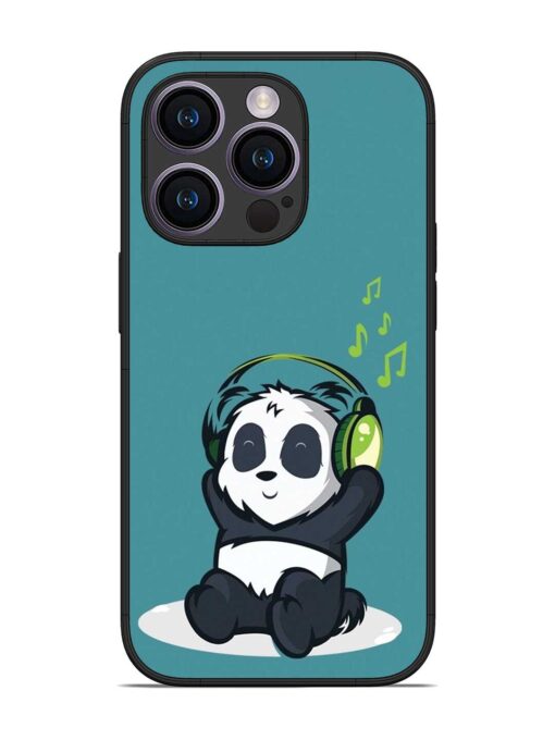 Music Panda Glossy Metal Phone Cover for Apple Iphone 14 Pro Zapvi