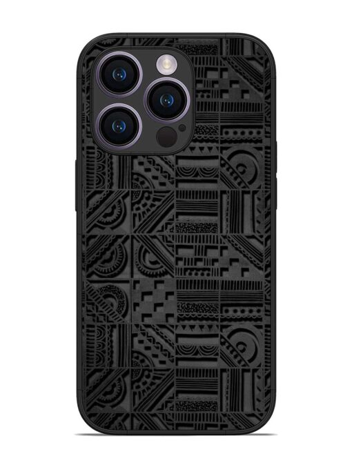 Seamless Pattern Glossy Metal Phone Cover for Apple Iphone 14 Pro Zapvi