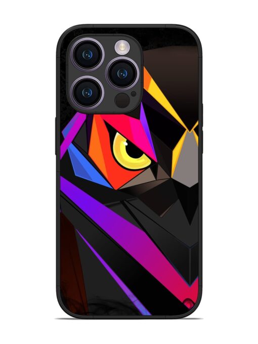 Wpap Owl Glossy Metal Phone Cover for Apple Iphone 14 Pro Zapvi