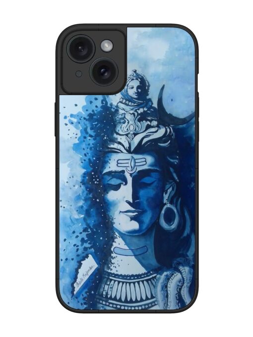 Shiv Art Glossy Metal Phone Cover for Apple Iphone 15 Plus Zapvi