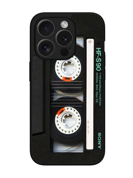 Sony Hf-S90 Cassette Glossy Metal Phone Cover for Apple Iphone 15 Pro Zapvi