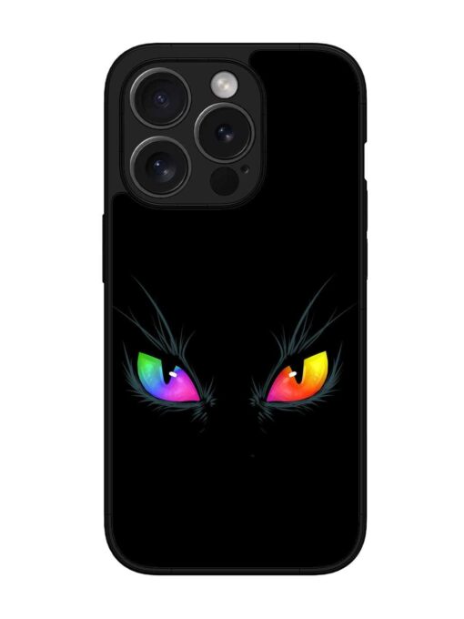 Cat Eyes Glossy Metal Phone Cover for Apple Iphone 15 Pro Zapvi