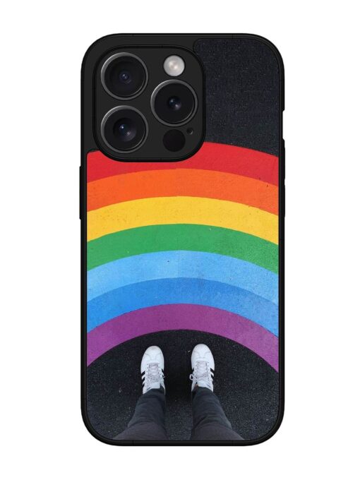 Legs Rainbow Glossy Metal TPU Phone Cover for Apple Iphone 15 Pro Zapvi