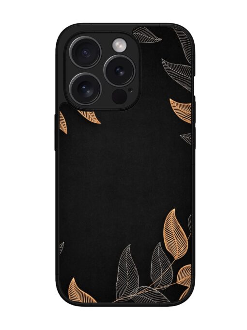 Foliage Art Glossy Metal Phone Cover for Apple Iphone 15 Pro Zapvi