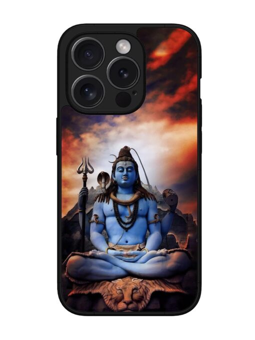 Jai Jai Shiv Glossy Metal Phone Cover for Apple Iphone 15 Pro Max Zapvi