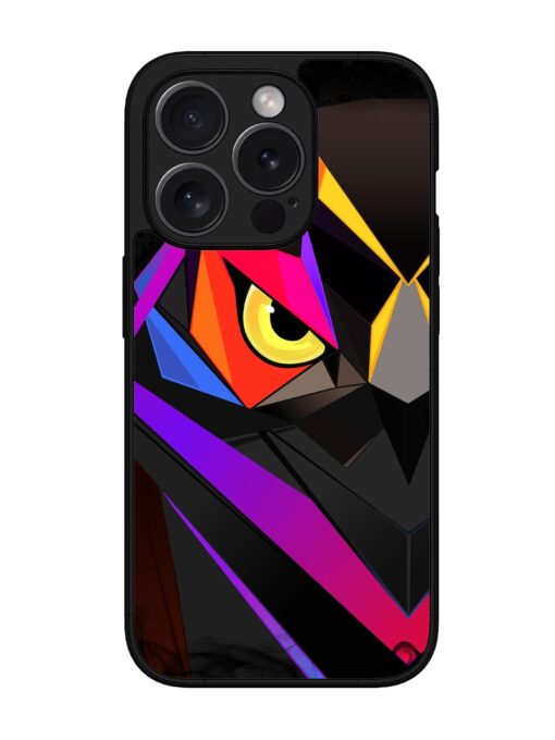 Wpap Owl Glossy Metal Phone Cover for Apple Iphone 15 Pro Max Zapvi