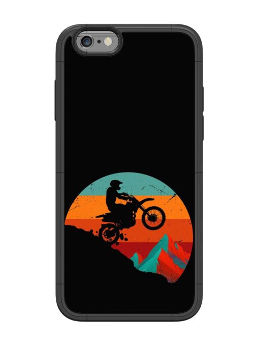 Mountain Bike Glossy Metal Phone Cover for Apple Iphone 6 Zapvi