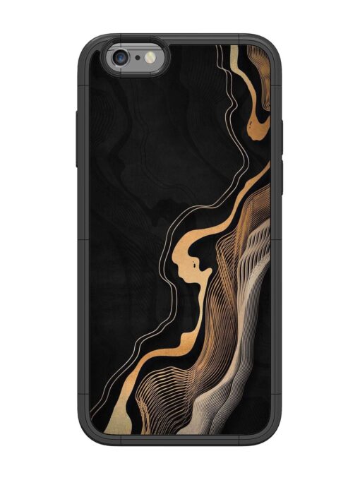 Abstract Art Glossy Metal TPU Phone Cover for Apple Iphone 6 Zapvi