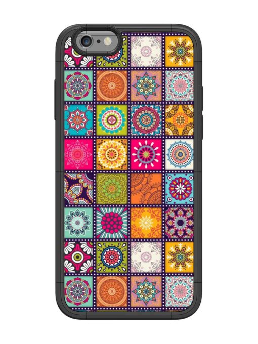 Seamless Pattern Vintage Glossy Metal Phone Cover for Apple Iphone 6 Zapvi